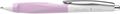 Ballpoint pen, 0.5 mm, push-button, white–pink barrel, SCHNEIDER “Haptify”, blue