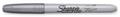 Permanent marker, 1,4 mm, bullet tip, SHARPIE "Metallic", silver