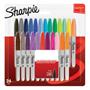 Permanent marker set, 1 mm, bullet tip, SHARPIE "Fine Point", 24 assorted colors