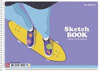 Sketchbook, wire bound, A4, 120 g, 20 sheets, SHKOLYARYK 