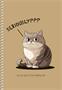 Wirebound notebook, A5, sima, 96 sheets, SHKOLYARYK, állatok, assorted
