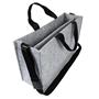 Desk-sharing bag, with shoulder strap, L size, 50x28x15 cm, SIGEL "Classic", light grey