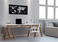 Magnetic Glass Board artverum®Design World-Map 910x460x15 mm
