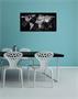 Magnetic Glass Board artverum®Design World-Map 910x460x15 mm