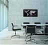Magnetic Glass Board artverum®Design World-Map 910x460x15 mm