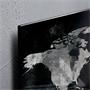Magnetic Glass Board artverum®Design World-Map 910x460x15 mm