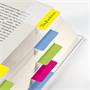 Pagemarker, folia, strong, with coloured labelling strip, 50x38 mm, 4x5 pieces, SIGEL, assorted colours