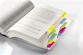 Pagemarker, folia, strong, with coloured labelling strip, 50x38 mm, 4x5 pieces, SIGEL, assorted colours