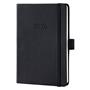 Diary, A6, weekly, 2026, hard cover, SIGEL "Conceptum", black
