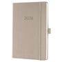 Diary, A5, weekly, 2026, hard cover, SIGEL "Conceptum", taupe