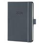 Diary, A6, weekly, 2026, hard cover, SIGEL "Conceptum", dark grey
