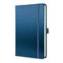 Notebook, exclusive, A5, lined, 97 sheets, hard cover, SIGEL "Conceptum", metallic blue