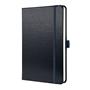 Notebook, exclusive, A5, lined, 97 sheets, hard cover, SIGEL "Conceptum", metallic grey