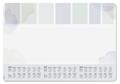 Desk mat, 595x410 mm, 3 yearly and weekly planner, SIGEL "Pastel"