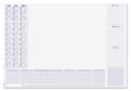 Desk mat, 595x410 mm, 3 years and weekly planner, SIGEL