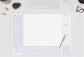 Desk mat, 595x410 mm, 3 years and weekly planner, SIGEL