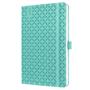 Diary, A5, weekly, 2026, hard cover, SIGEL "Jolie", aqua green