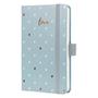 Diary, A6, weekly, 2026, hard cover, SIGEL "Jolie", Grey love