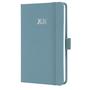 Diary, A6, weekly, 2026, embossed cover, SIGEL "Jolie", powder blue