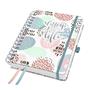 Diary, wirebound, A5, weekly, 2026, hard cover, SIGEL "Jolie", Rose Inspiration