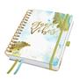 Diary, wirebound, A5, weekly, 2026, hard cover, SIGEL "Jolie", Good Vibes