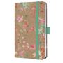 Diary, A6, weekly, 2026, hard cover, SIGEL "Jolie", Green Floral Serenity