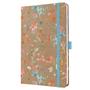 Diary, A5, weekly, 2026, hard cover, SIGEL "Jolie", Green Floral Serenity