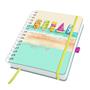 Wirebound notebook, 168x215 mm, dot-ruled, 120 sheets, hard cover, SIGEL "Jolie Summer Breeze"
