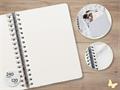 Wirebound notebook 168x215 mm, blanc, 120 sheets, hard cover, SIGEL 