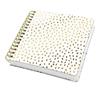 Wirebound notebook, 234x215 mm, blanc, 120 sheets, hard cover, SIGEL "Jolie Golden Rain"