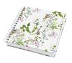 Wirebound notebook, 234x215 mm, blanc, 120 sheets, hard cover, SIGEL "Jolie Fairytale Garden"
