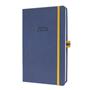 Diary, A5, weekly, 2026, hard cover, SIGEL "Linescape", blue-yellow
