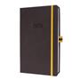 Diary, A5, weekly, 2026, hard cover, SIGEL "Linescape", grey-yellow