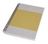 Wirebound notebook, A5, lined, 80 pages, soft cover, SIGEL "Quicknote", yellow-gray