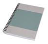 Wirebound notebook, A5, squared, 80 pages, soft cover, SIGEL "Quicknote", blue-gray