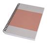 Wirebound notebook, A5, dot grid, 80 pages, soft cover, SIGEL "Quicknote", coral-gray