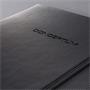 Notebook, exclusive, A5, squared, 97 sheets, hardcover, SIGEL 