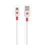 Charging cable, USB-A/USB-C, sync, 1,2m, SKROSS, white