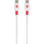 Charging cable, USB-C/USB-C, sync, 1,2m, SKROSS, white