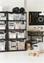 Storage box, plastic, 14 liter, black clips, SMARTSTORE 