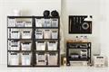 Storage box, plastic, 14 liter, black clips, SMARTSTORE 