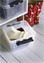 Storage box, plastic, 8 liter, black clips, SMARTSTORE 