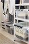 Storage box, plastic, 8 liter, black clips, SMARTSTORE 