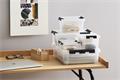 Storage box, plastic, 8 liter, black clips, SMARTSTORE 