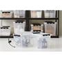 Storage box, plastic, 52 liter, black clips, SMARTSTORE 