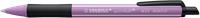 Ballpoint pen, 0,5 mm, push button, grayish purple barrel, STABILO 