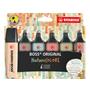 Highlighter set, 2-5 mm, STABILO "BOSS original NatureCOLORS", 6 assorted colors