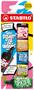 Highlighter set, 2-5 mm, STABILO,  "Boss Mini Snooze One",  6 different colours