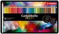 Pastel pencil set, round, metal box, STABILO "CarbOthello", 36 different colours
