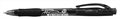 Ballpoint pen, 0,4 mm, retractable, STABILO "Marathon", black